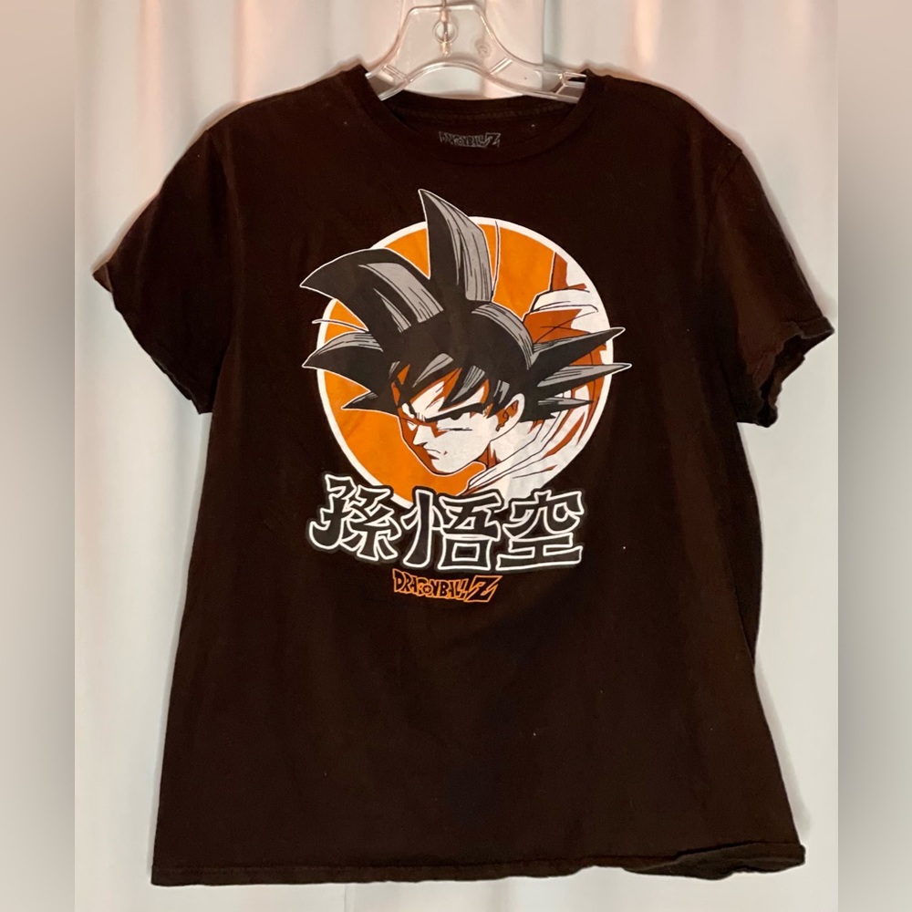 Dragon Ball Z Goku Graphic T-Shirt Mens Medium Black Short Sleeve Anime Tee